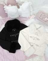 ベルトリボンショートコート ホワイト | ファッション通販＆メディア