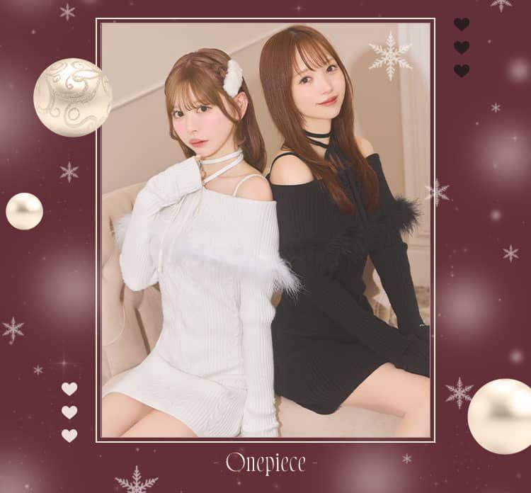 SFY0504Cファーケープオフショルニットワンピ