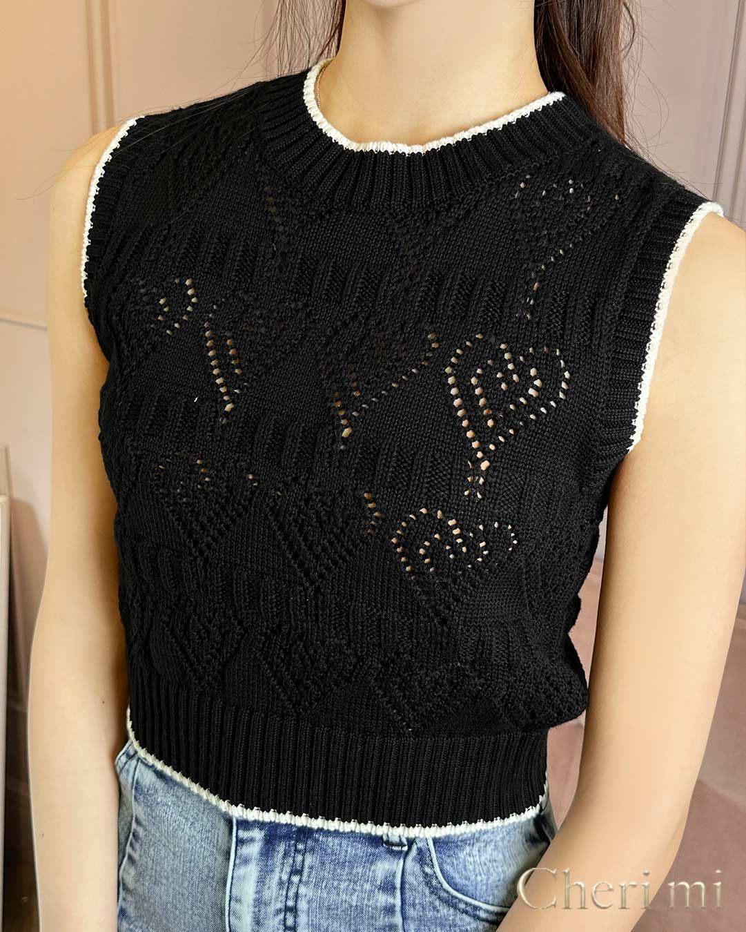 karry アメリカンスリーブ ニットトップス(黒) 楽天市場】肩のラインが綺麗に見える！大きいサイズ S～6XL
