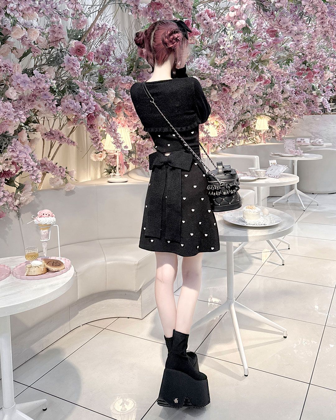 Luv シャギーアンサンブルワンピース ブラック | ファッション通販