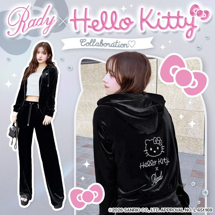 Hello Kitty ベロアセットアップ