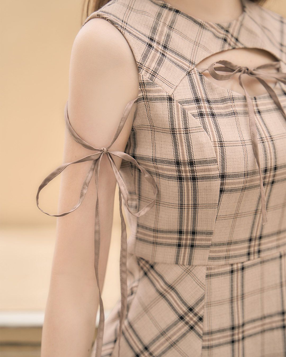 新品未使用タグ付き♡ミシェルマカロン フロントオープンチェックミニワンピ フロントオープンチェックミニワンピ - メルカリ