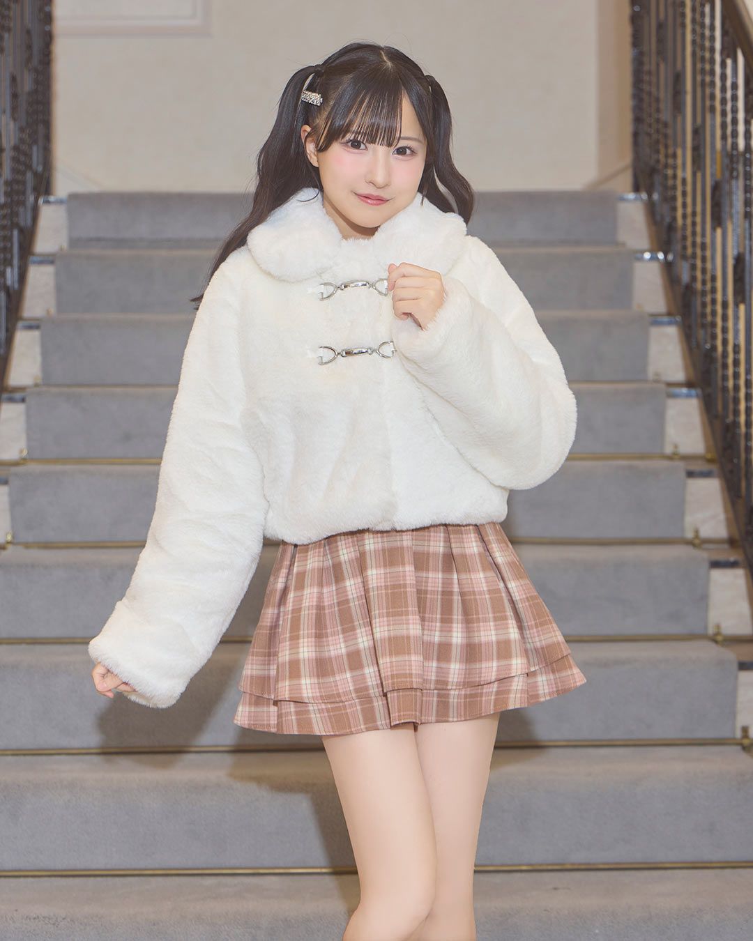 トグルファーショートコート ホワイト | ファッション通販＆メディア