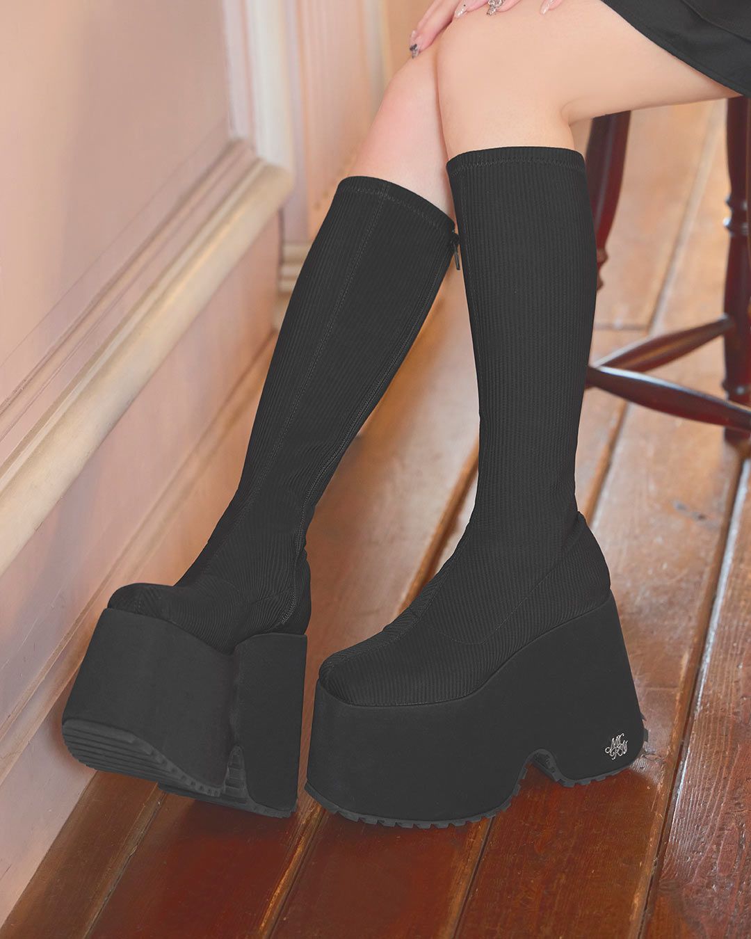 ミシェルマカロン 14.5cm史上最強ロングブーツ 14.5cm史上最強ロングブーツ ブラック | ファッション通販＆メディア