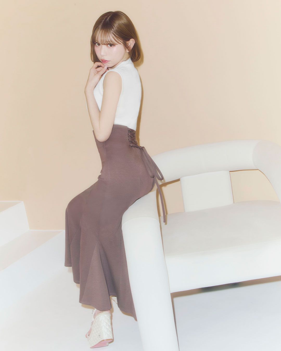 大人の美脚スカート ブラック | ファッション通販＆メディアMyColor