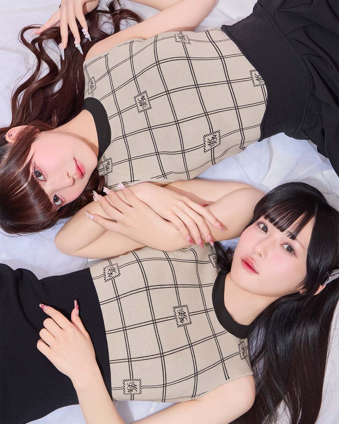 ロゴニットミニワンピース ブラック | ファッション通販