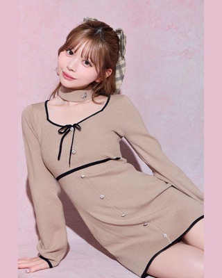 ミシェルマカロン シャツセットキャミワンピ―ス ミシェルマカロン シャツセットキャミワンピ―ス XSサイズ