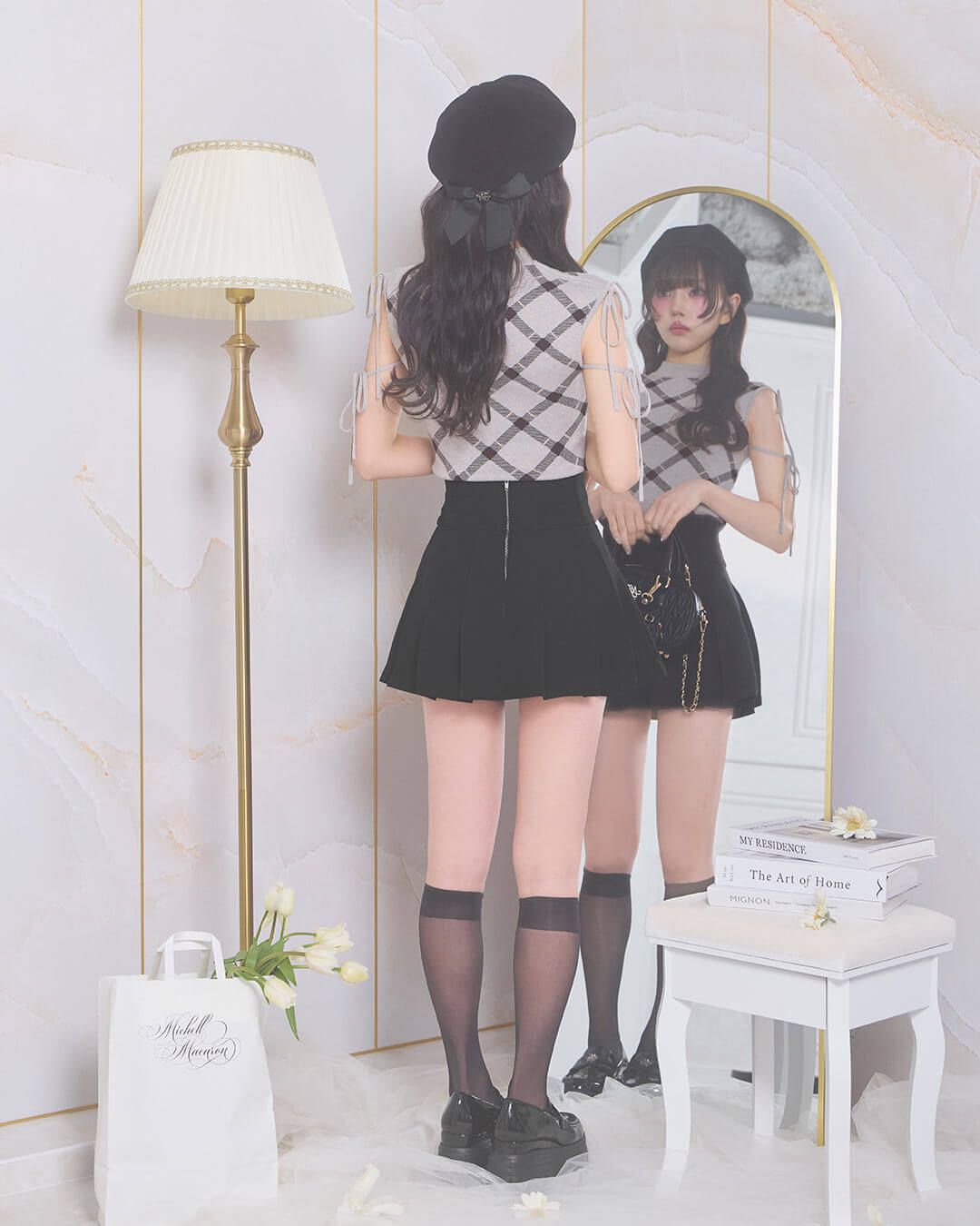 美脚スカパン グレー | ファッション通販＆メディアMyColor ～マイカラー～