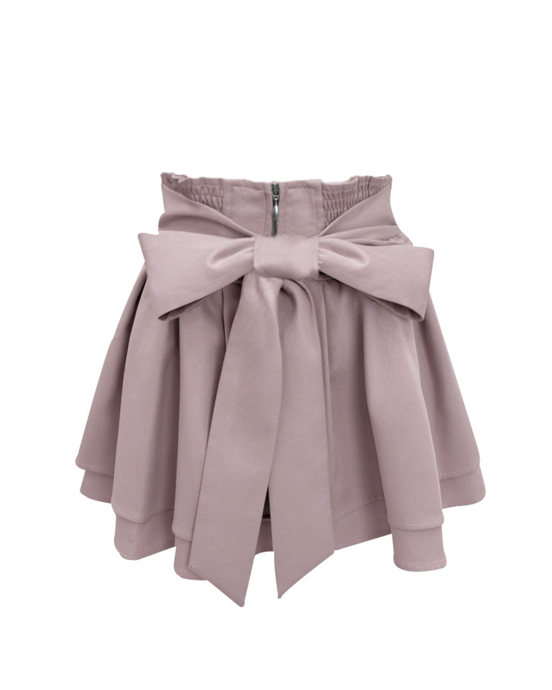 美脚リボンスカート（インナーパンツ付き） ブラック | ファッション