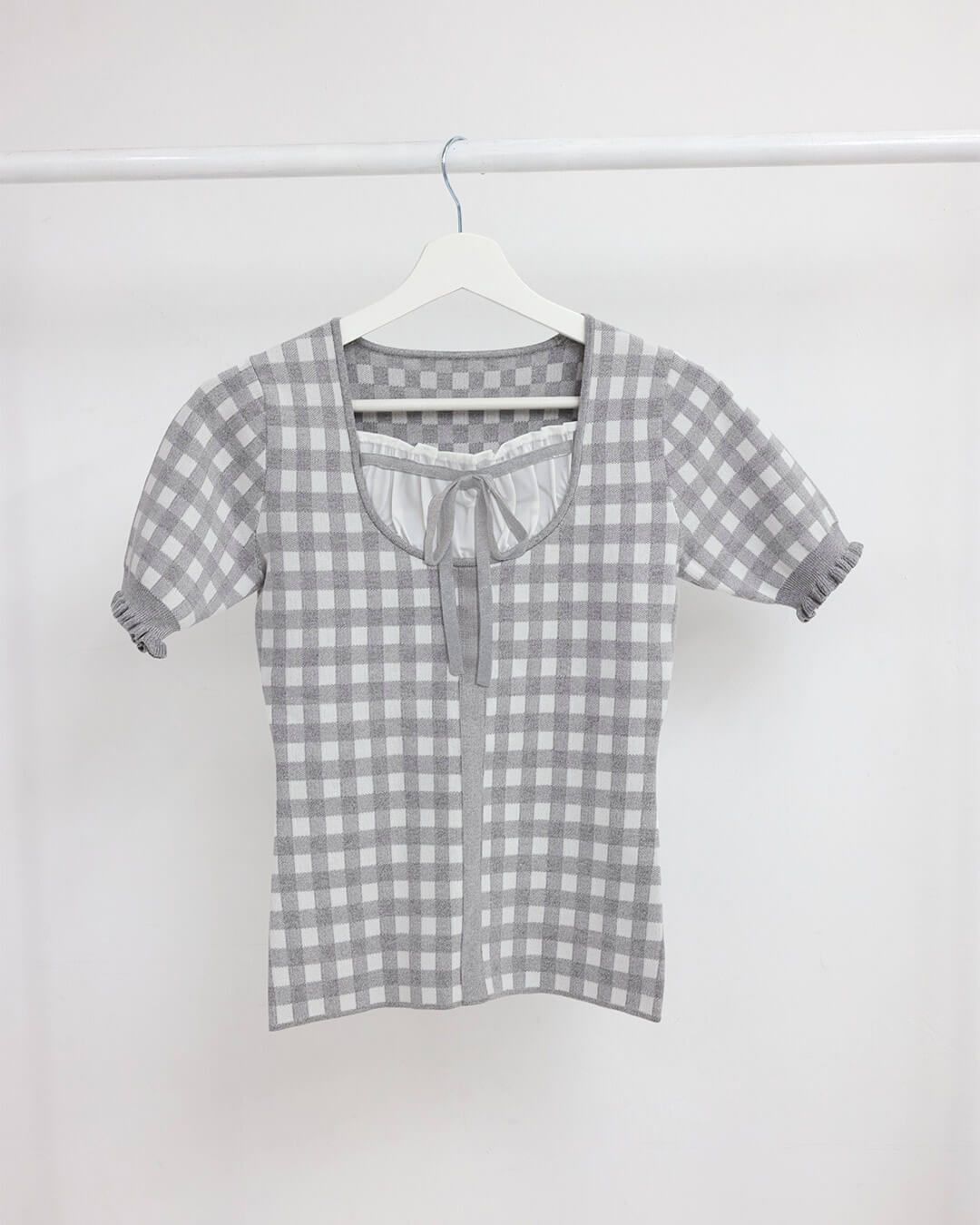 ギンガムチェックトップス ピンク | ファッション通販＆メディア