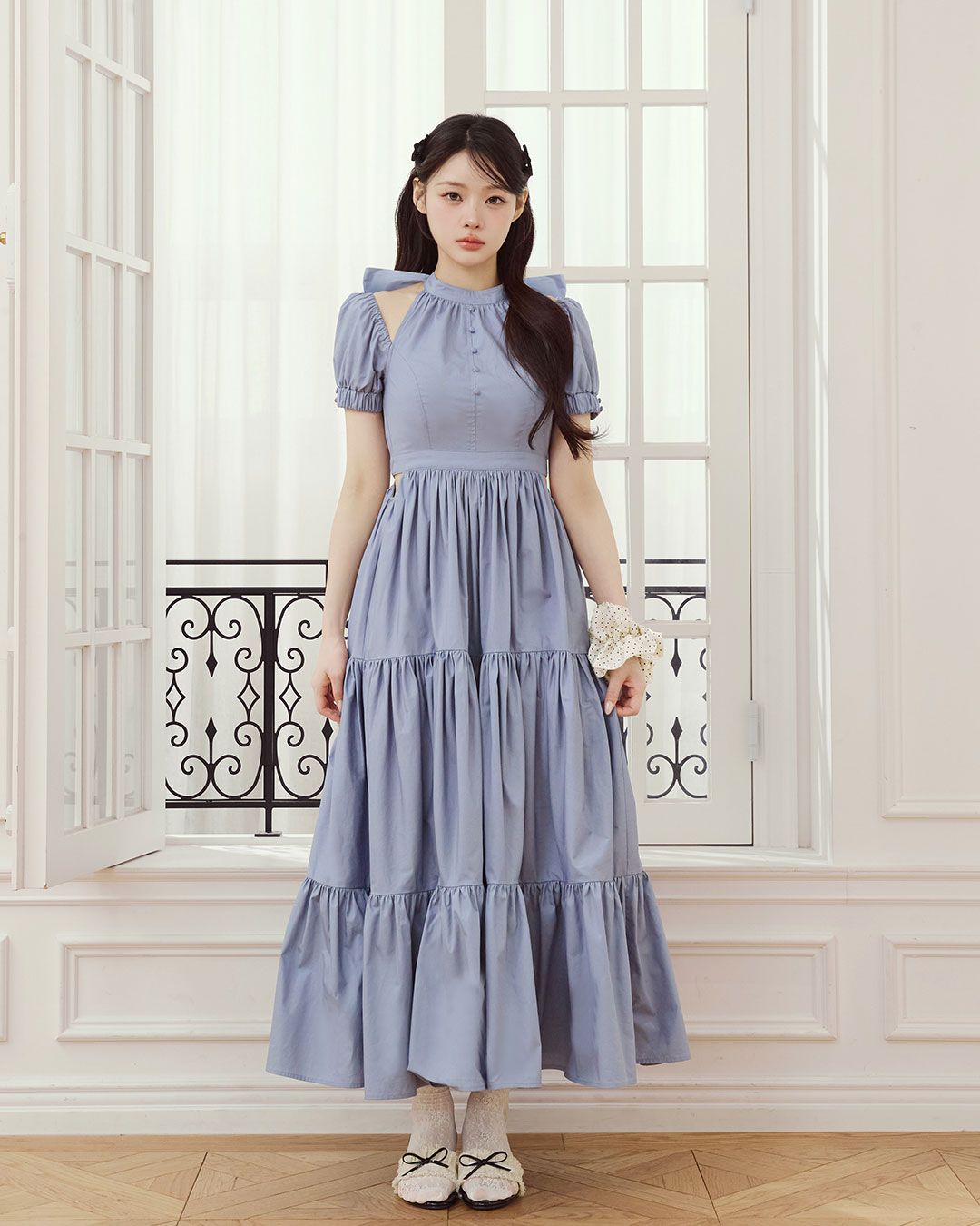 Back Ribbon Etoile Dress ホワイト | ファッション通販＆メディア