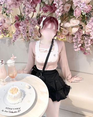 Luv アンサンブルワンピース HONEY MEW イモちゃん ピンク HONEY♥MEW_新作