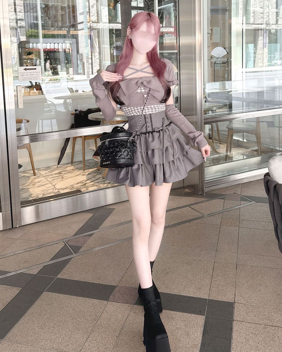 ティアードフリルスカート グレー | ファッション通販＆メディア