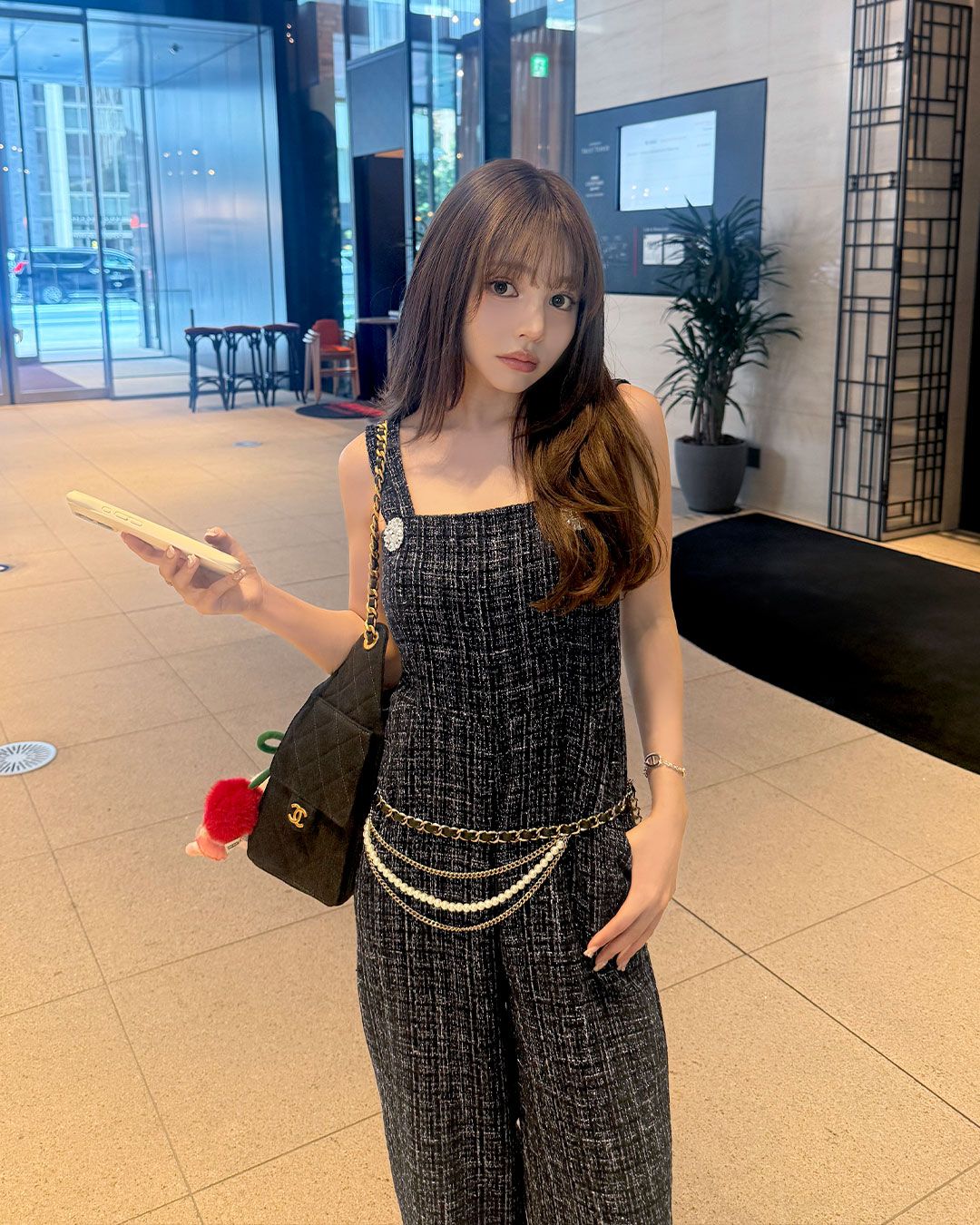 ツイードコンビネゾン ブラック | ファッション通販＆メディアMyColor