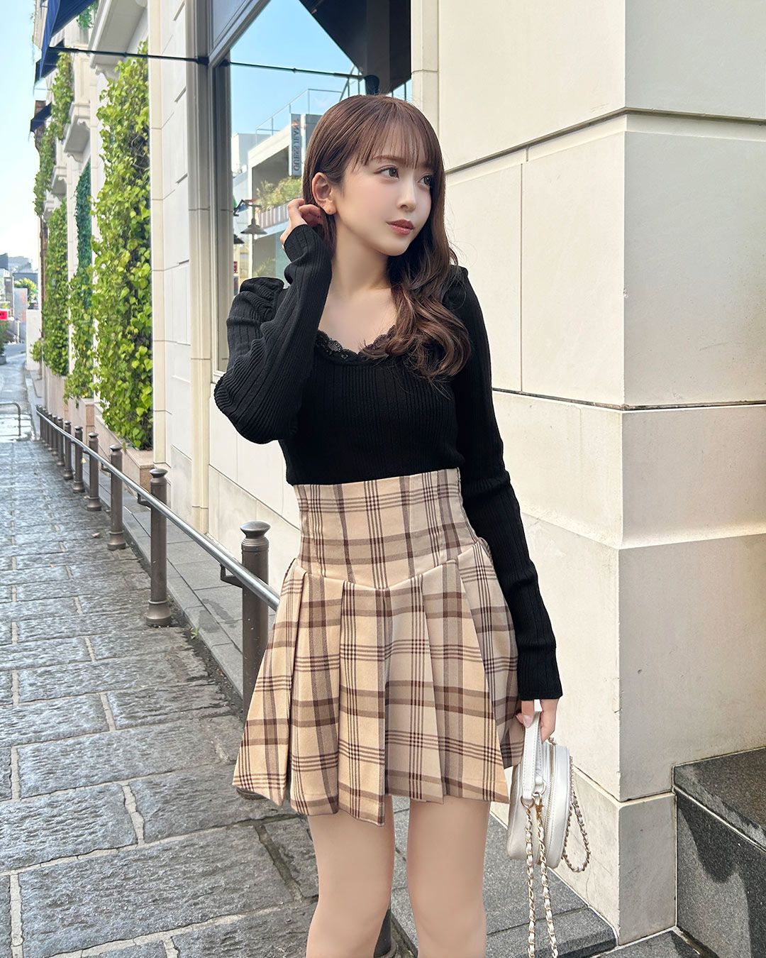 Rady チェックコルセットスカート(インナーパンツ付き)ベージュM チェックコルセットスカート(インナーパンツ付き) ベージュ