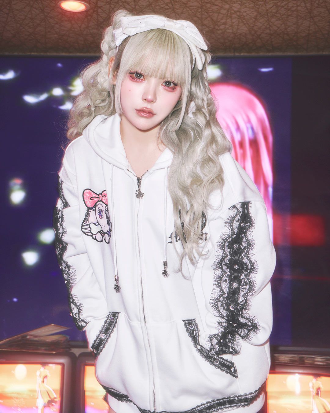 ガルフィーコラボBIGパーカー ホワイト | ファッション通販＆メディア