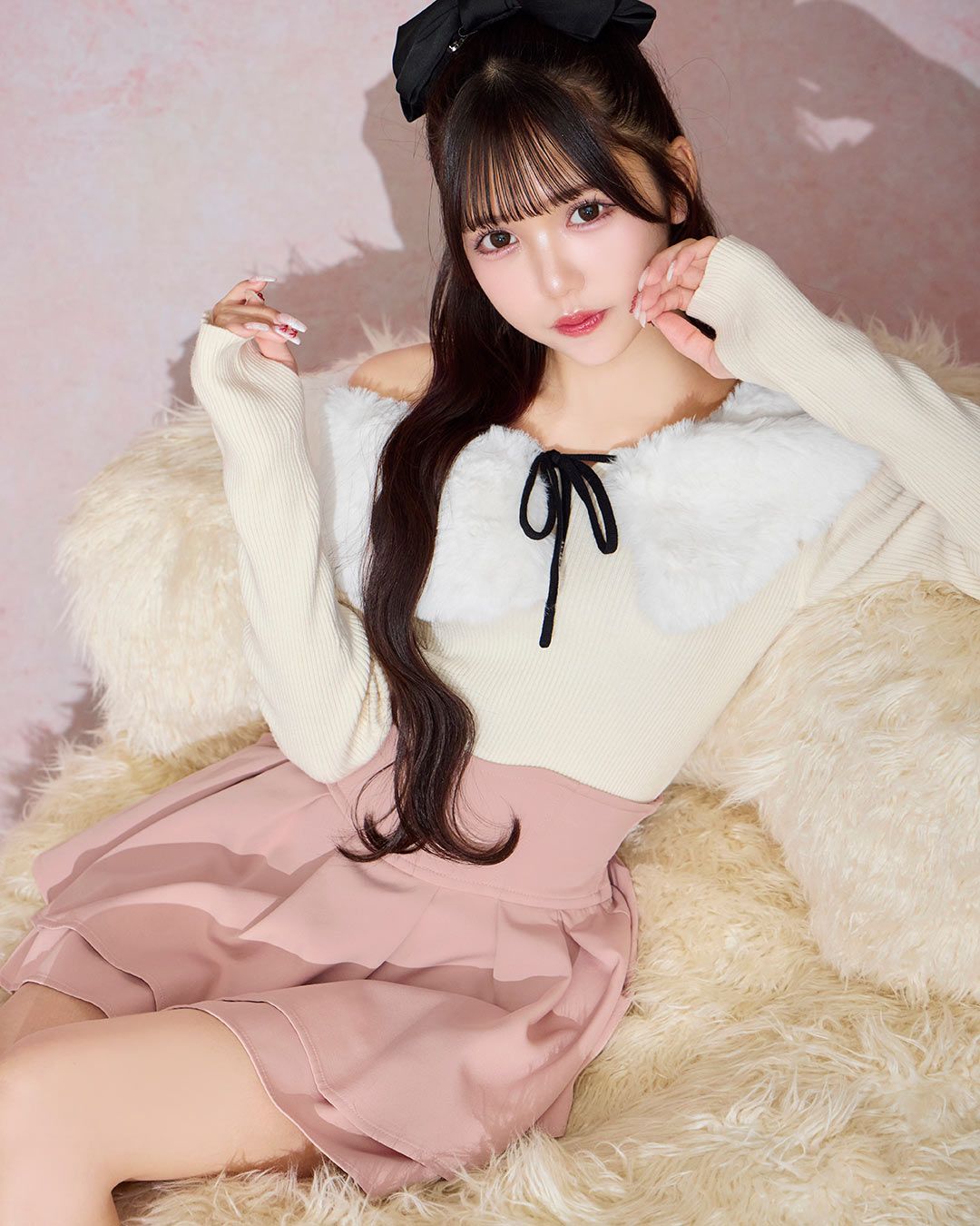 殿堂入り!!美脚になれるスカート♡（インナーパンツ付） ピンク