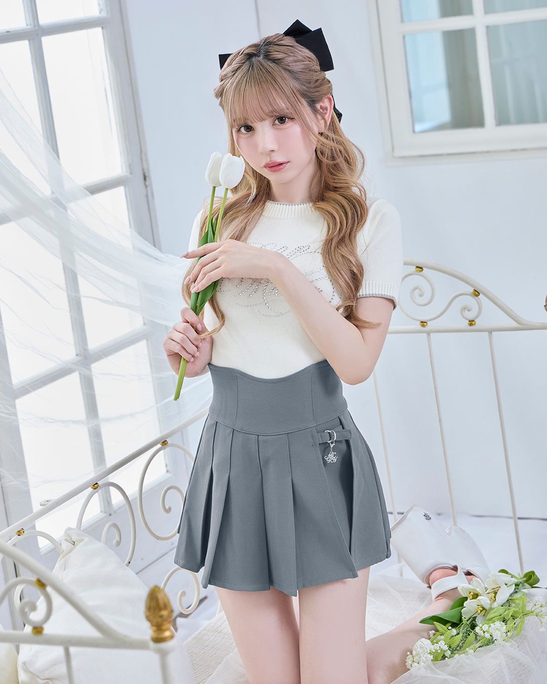 ミシェルマカロン 美脚スカパン グレー XS 美脚スカパン グレー | ファッション通販＆メディアMyColor ～マイカラー～