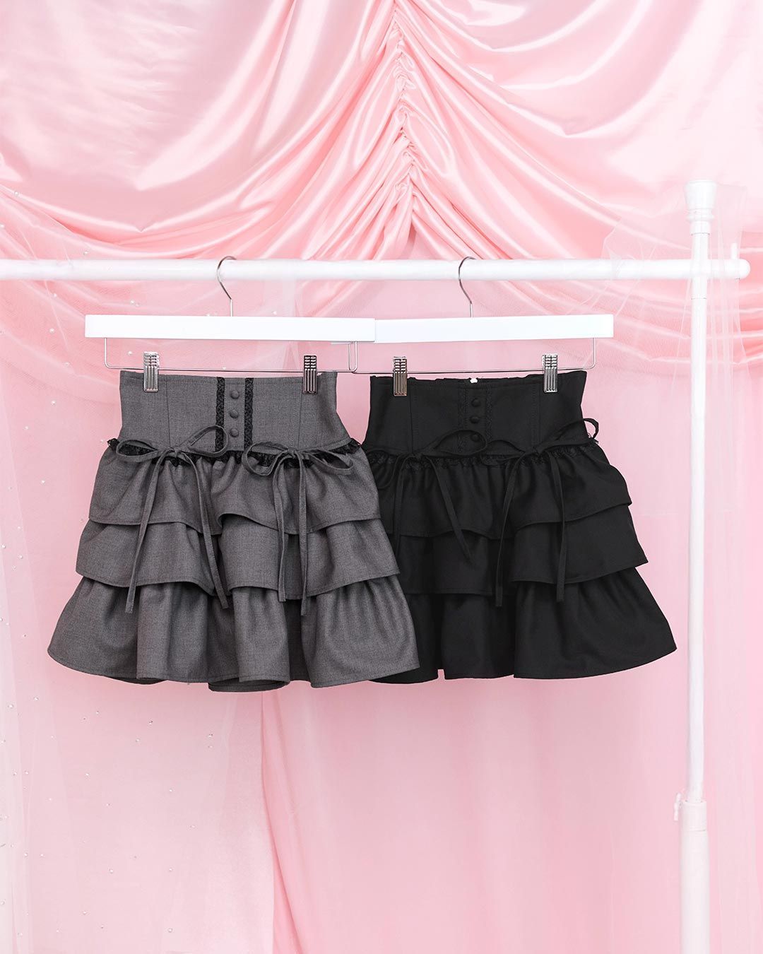 美品✨ HONEYMEW　ティアードフリルスカート　ミシェルマカロン　インパン ティアードフリルスカート honeymew ミシェルマカロン HONEYMEW ハニー