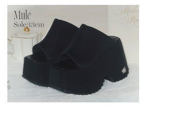 SKL0025厚底パテッドミュール