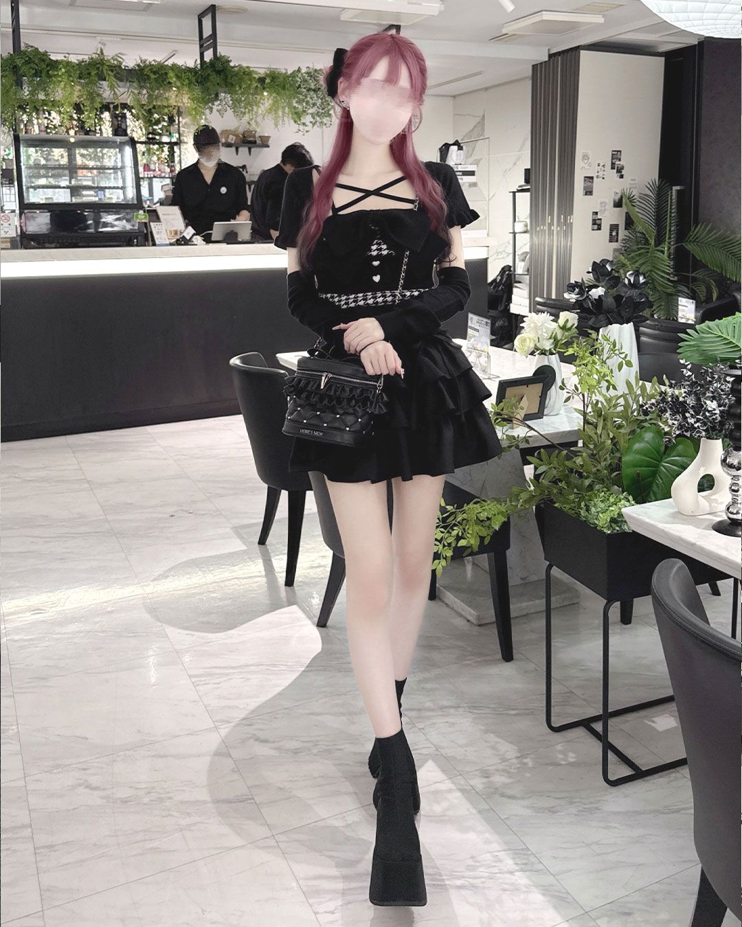 ミシェルマカロン　イモ　ビッグリボンアンサンブルトップス　ハニーミュウ　ピンク ミシェルマカロン イモ ビッグリボンアンサンブルトップス