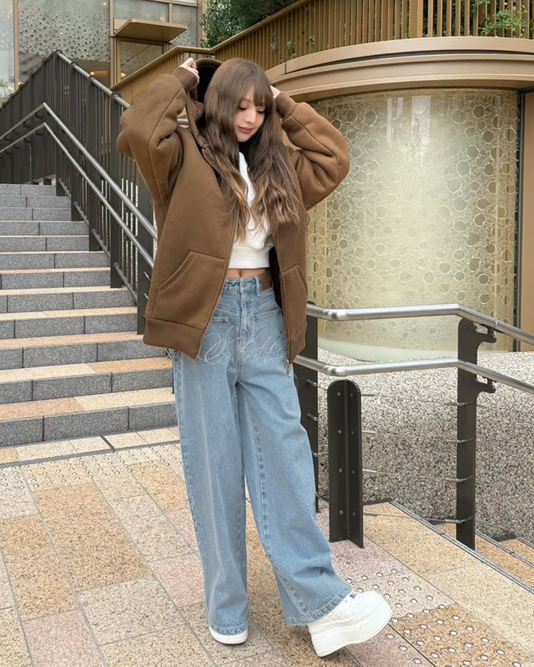 フリップデザインデニム ブルー | ファッション通販＆メディアMyColor