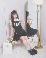 モノグラムシャツフレアジャンスカ ブラック | ファッション通販