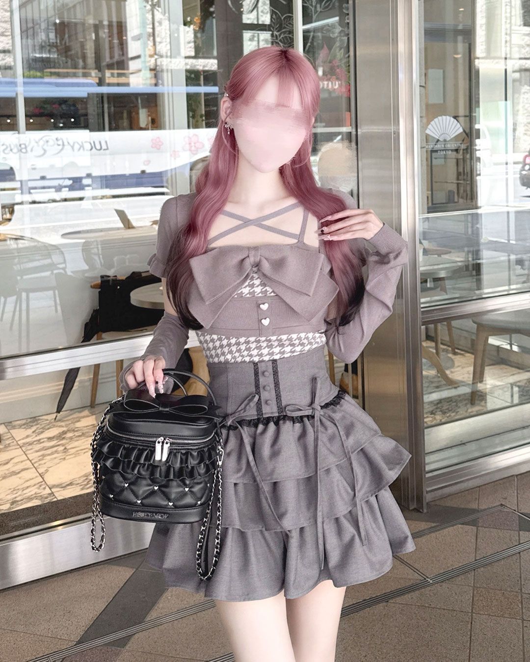 ティアードフリルスカート グレー | ファッション通販＆メディア