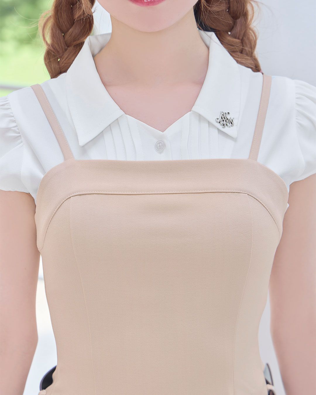 michellMacaron ３点setベルトワンピ グレー 3点setベルトワンピ グレー | ファッション通販＆メディア
