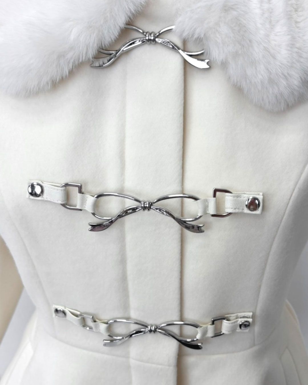 リボンビットコート ブラック | ファッション通販＆メディアMyColor