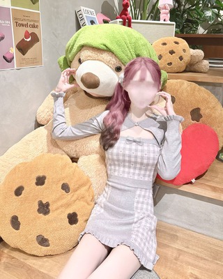 ミシェルマカロン HONEY MEW ハニーミュウ バックリボンツイードワンピ HONEY♥MEW_残りわずか