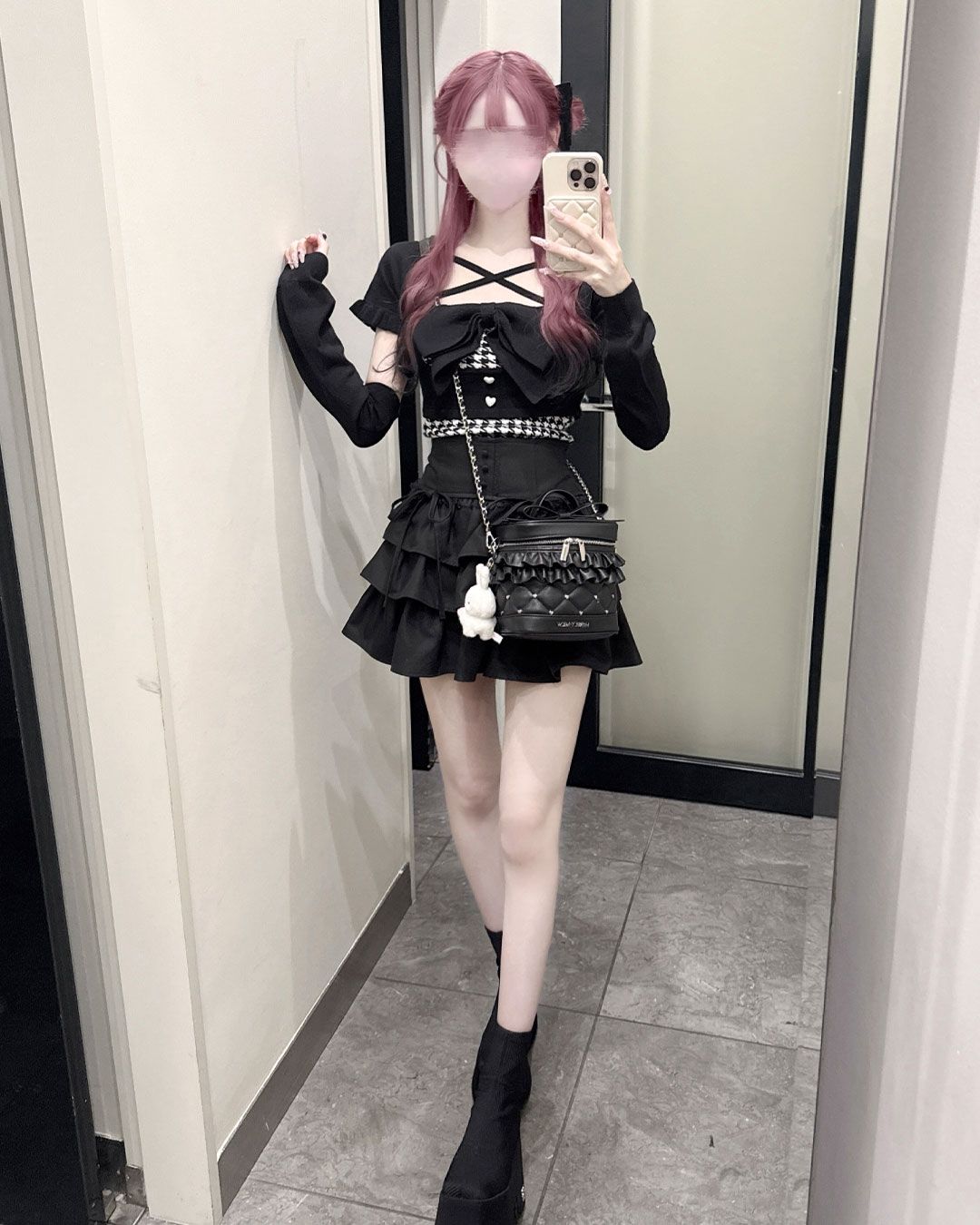 ビッグリボンアンサンブルトップス ピンク | ファッション通販