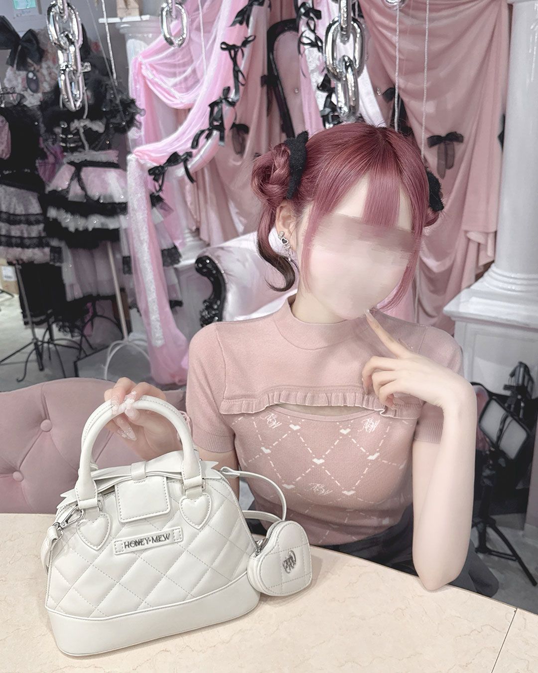メゾンドドルチェmaisondeDolce. キルティングポンチョ