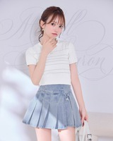 新品タグ付♡ミシェルマカロン完売美脚デニムスカパン ♡フリー 美脚デニムスカパン ライトブルー | ファッション通販＆メディア