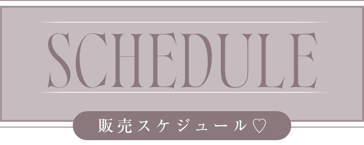 販売スケージュール