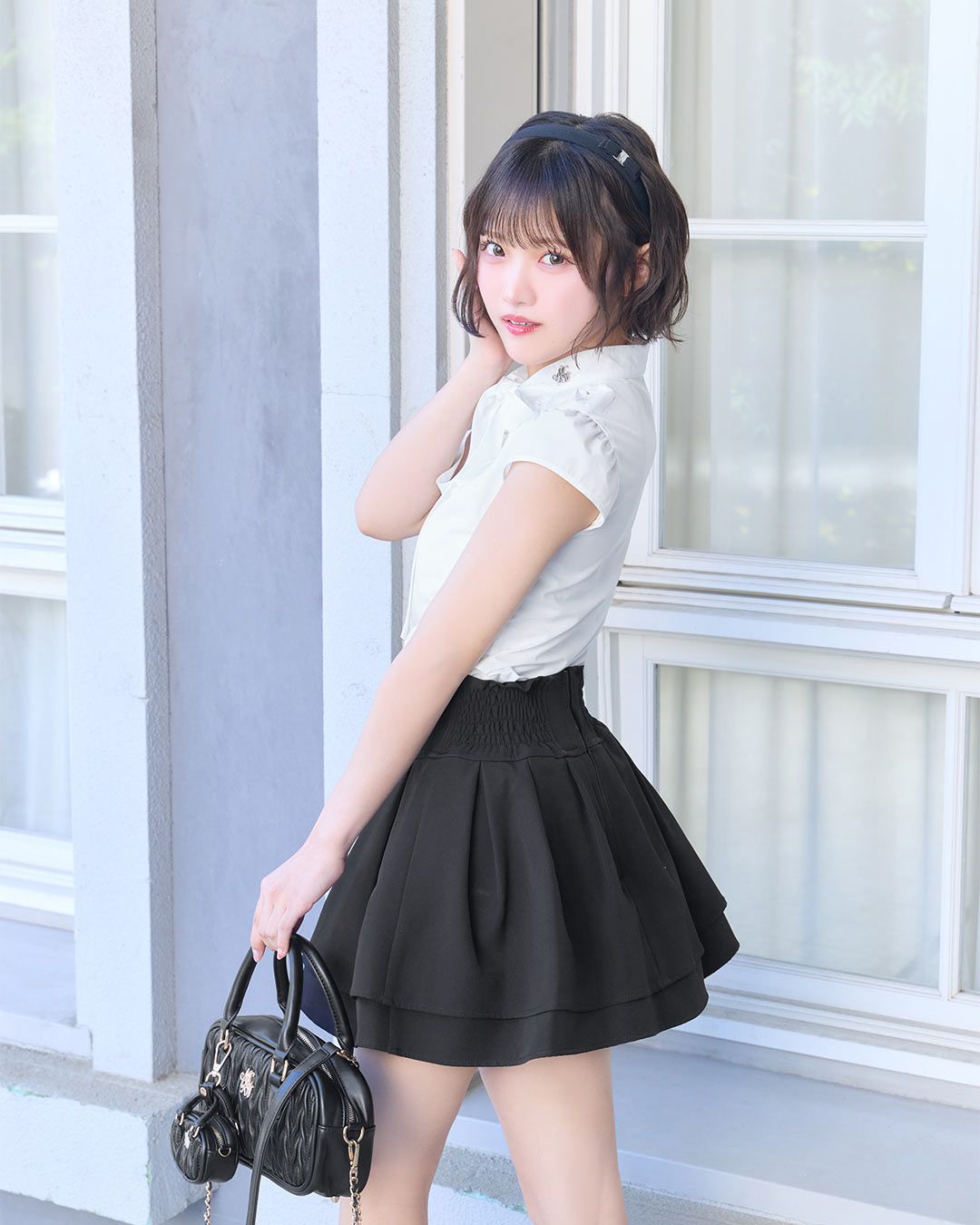 殿堂入り!!美脚になれるスカート♡（インナーパンツ付） ブラック