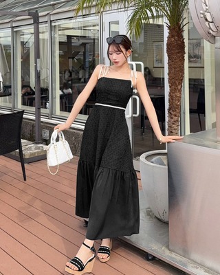 cherimi（シェリミー）新品未使用パールチュールワンピース水着 cherimi♡シェリミー♡フラワーレースアップワンピース♡水着♡﻿完売品