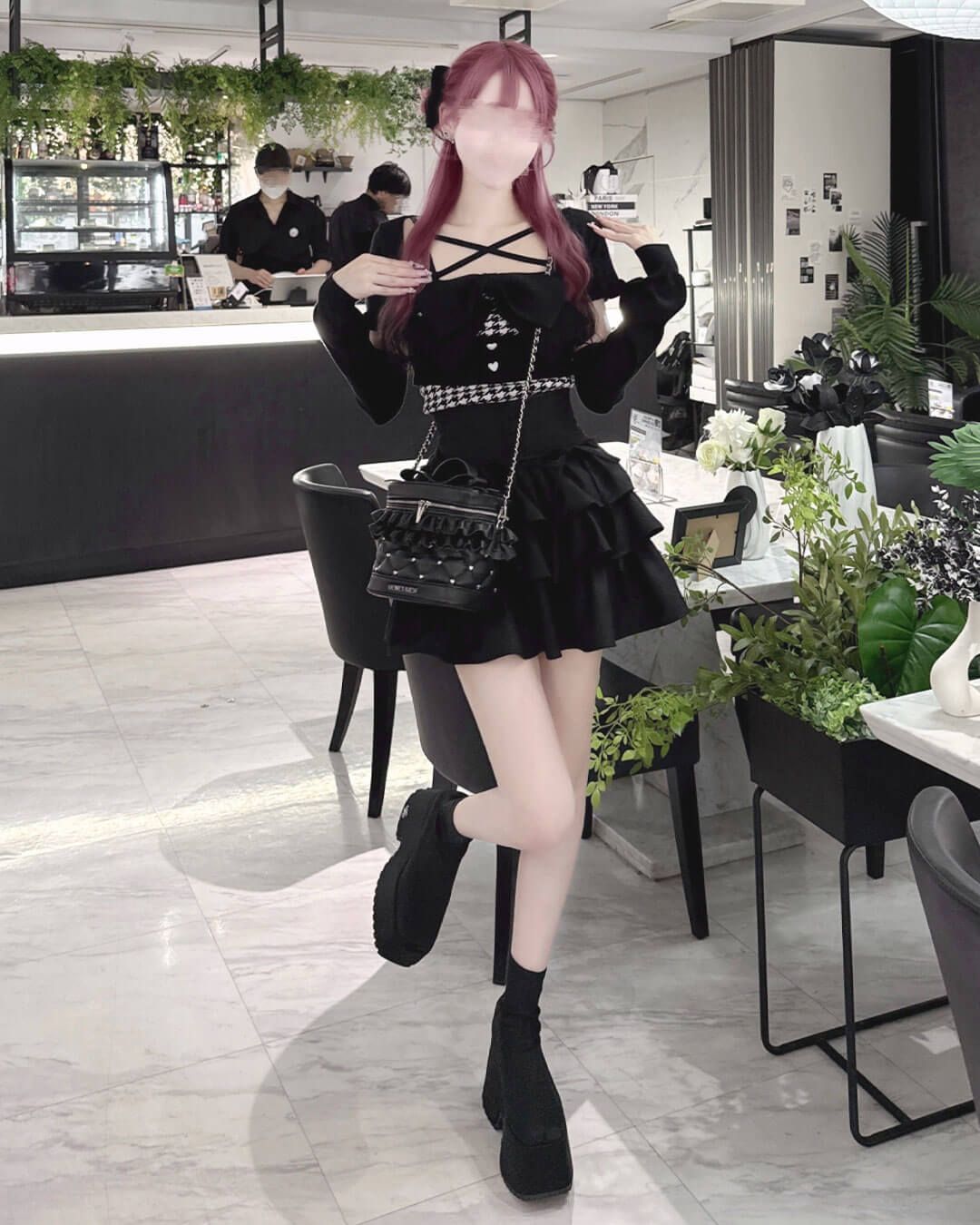 ビッグリボンアンサンブルトップス ピンク | ファッション通販