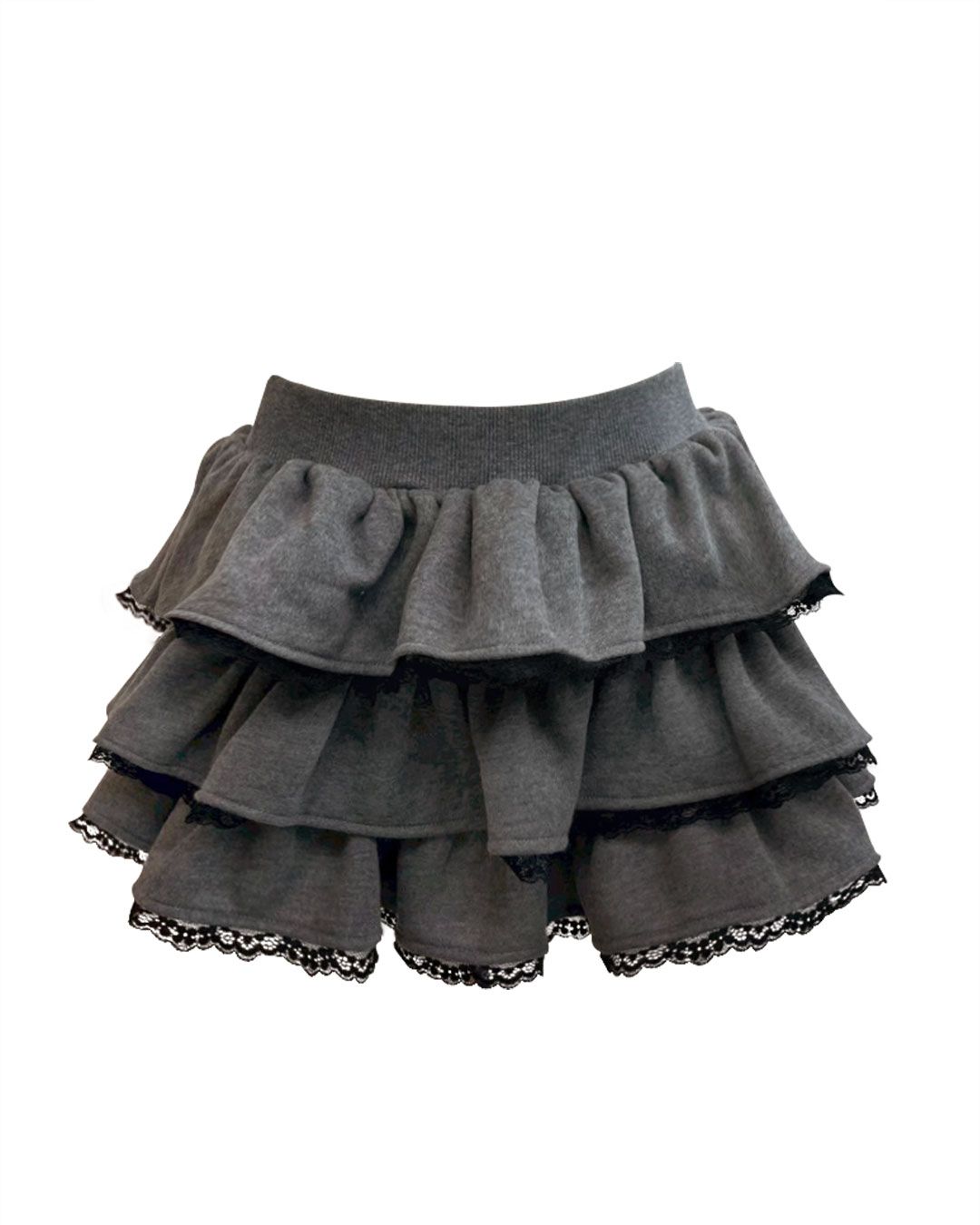 レースティアードセットアップ3点セット ブラック