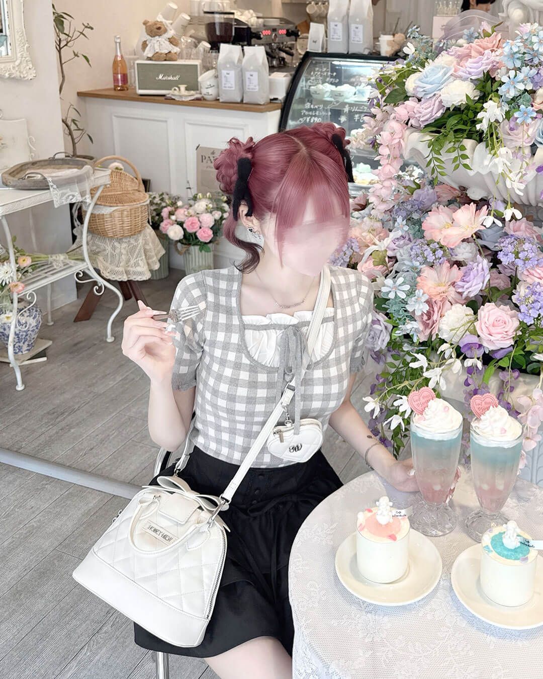 ギンガムチェックトップス ピンク | ファッション通販＆メディア