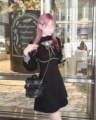 iLife! × michell Macaron シャツセットキャミワンピースF シャツセットキャミワンピ―ス ブラック | ファッション通販