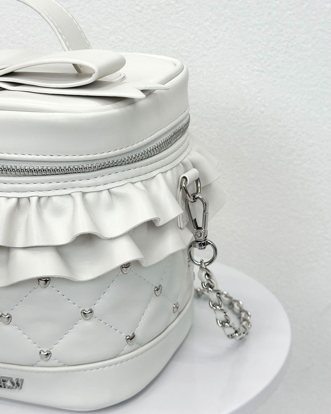 ビッグリボンバニティショルダー ピンク×ブラック | ファッション通販