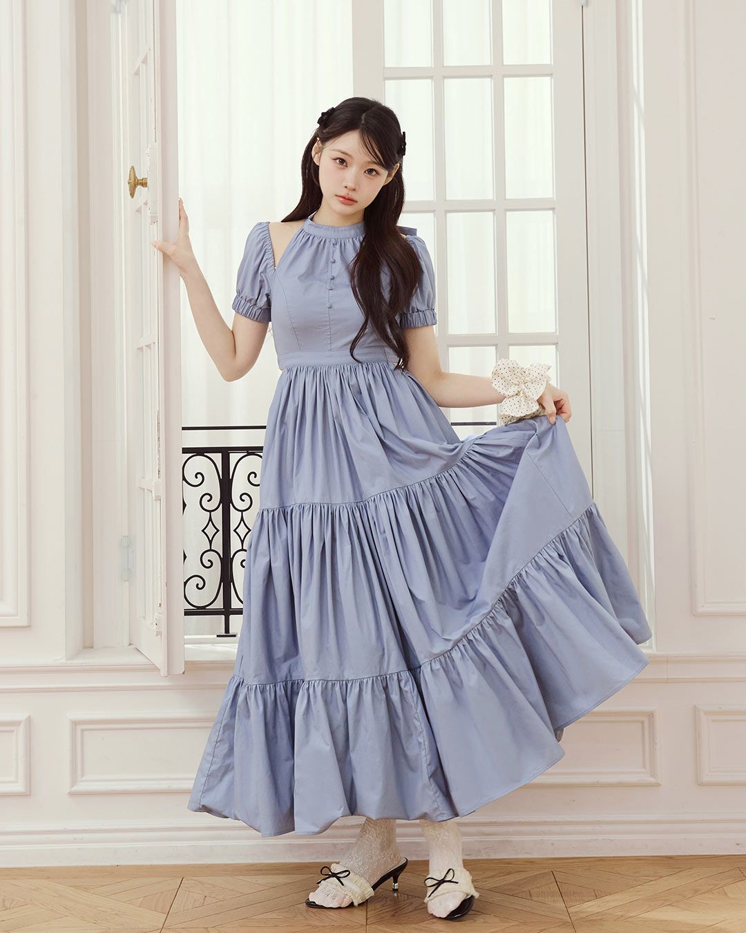 Back Ribbon Etoile Dress ホワイト | ファッション通販＆メディア