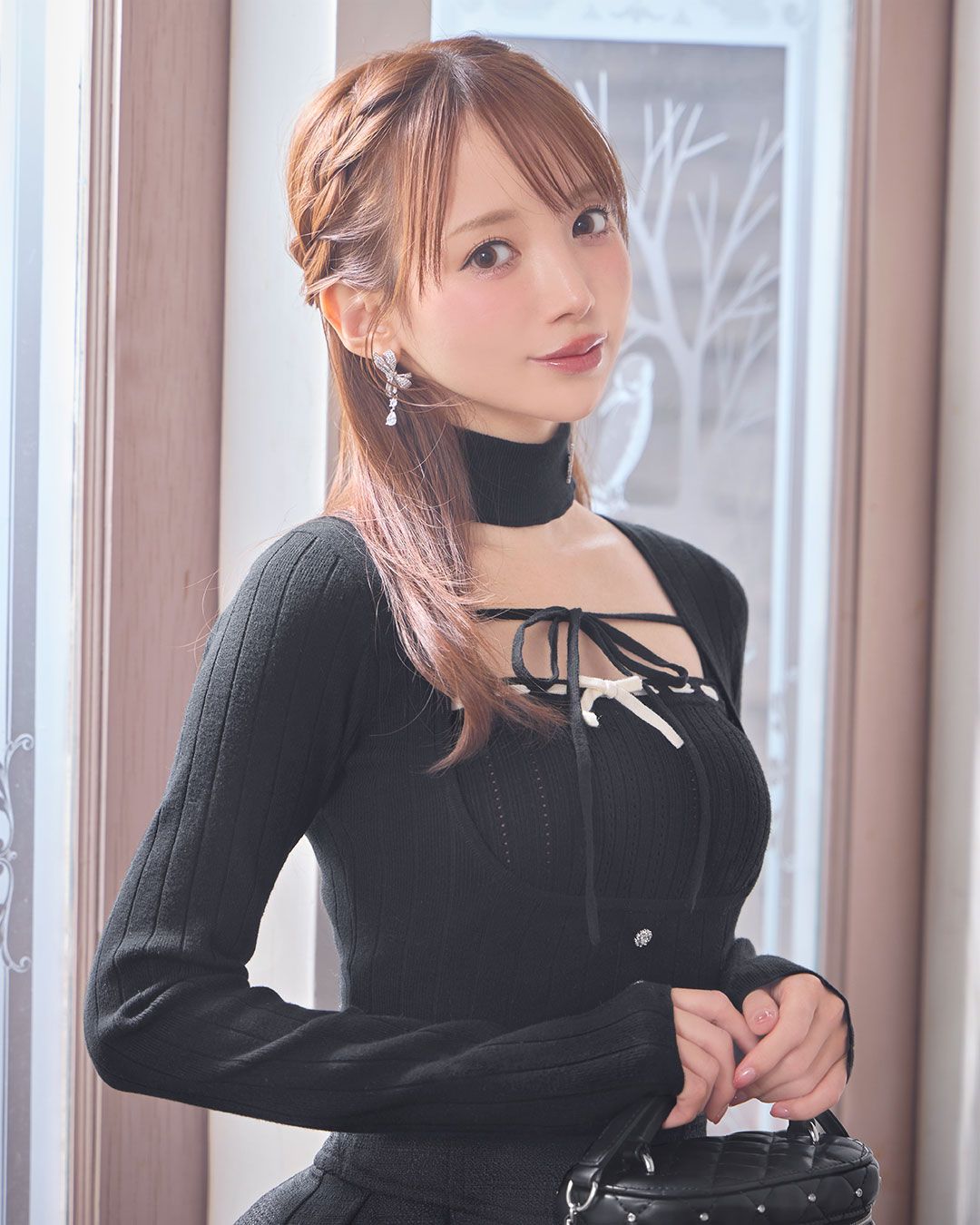 リボンキャミアンサンブルニットトップス ピンク | ファッション通販