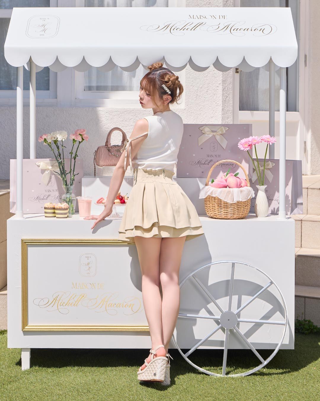 殿堂入り!!美脚になれるスカート♡（インナーパンツ付） ブラック