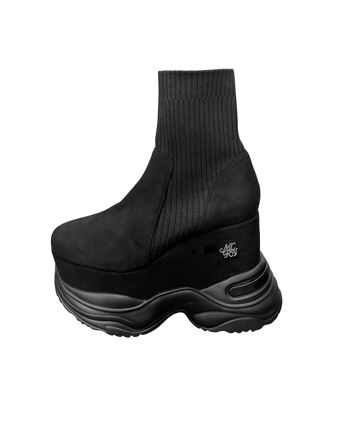 ソックスライク厚底ブーツ ブラック | ファッション通販＆メディア