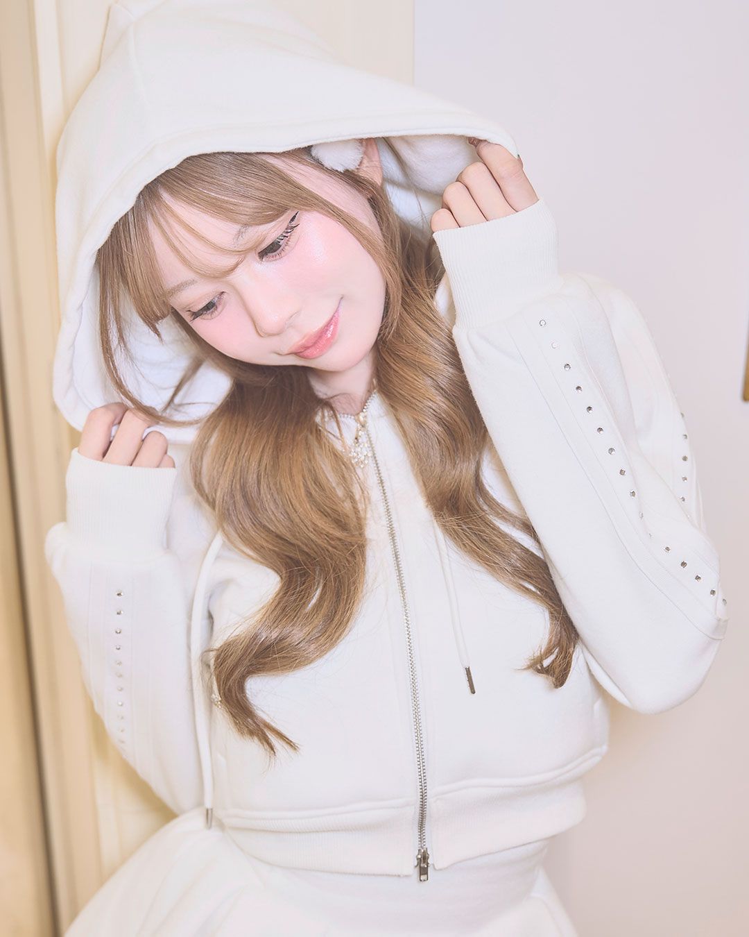 美脚セットアップ(インナーパンツ付き) グレー | ファッション通販
