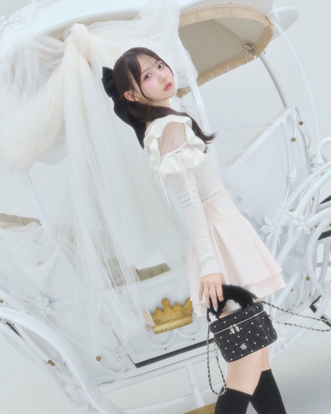 ファンシーツイード美脚スカート ホワイト | ファッション通販