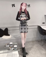 checkアンサンブルロングスリーブワンピース ブラック | ファッション