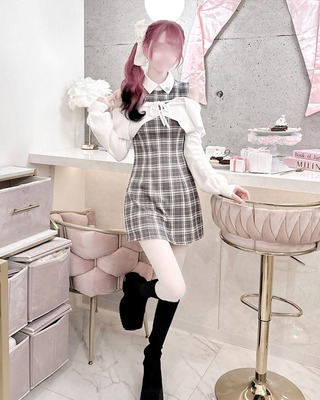 フリルギャザーレザー風キャミワンピ ブラック | ファッション通販